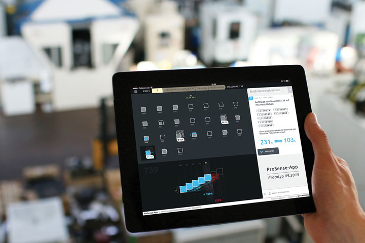 ProSense-App Design für Industrie 4.0