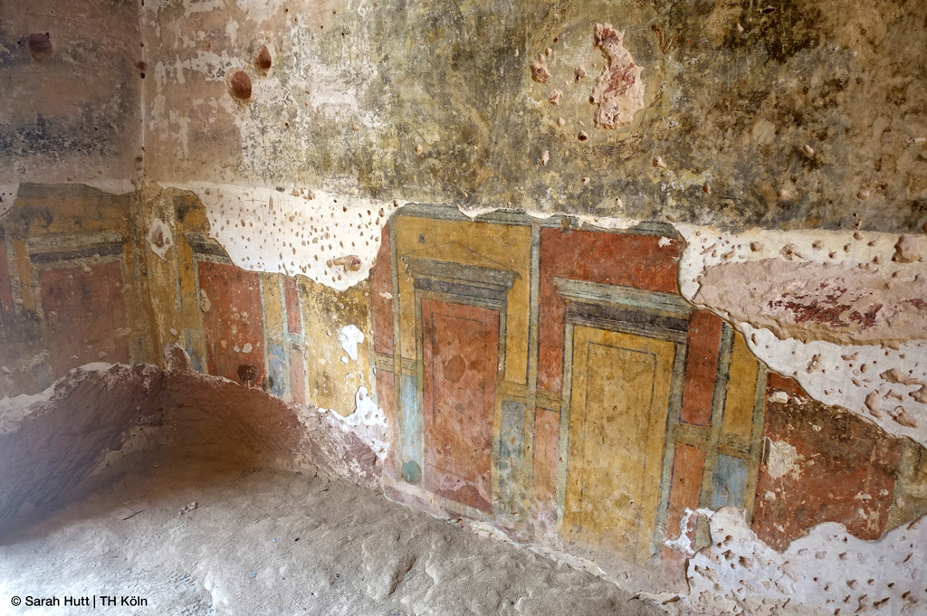 Die TH Köln untersucht die Wandmalereien im Goldschmiedetal „Wadi Syaggh“. in Petra (Bild: Sarah Hutt | TH Köln)
