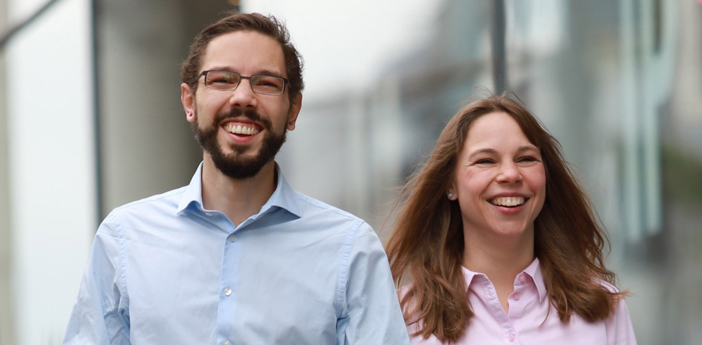 Gründer Thomas Böhm und Vermarkterin Kirsten Zimmermann (Bild: esias-Gründer Thomas Böhm)