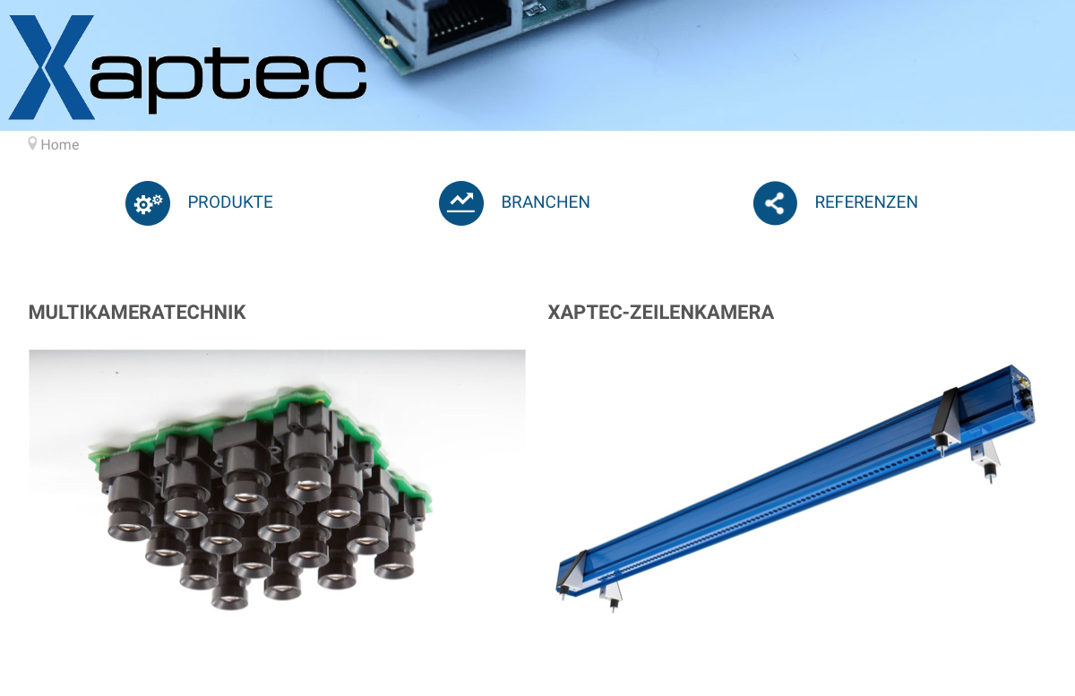 Homepage „Xaptec“ (Bild: xaptec.gmbh)