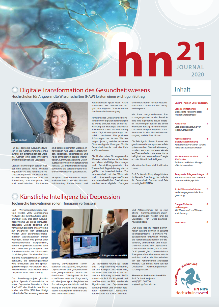 Titelseite Journal hn21 | 2020 hn21 Journal 2020