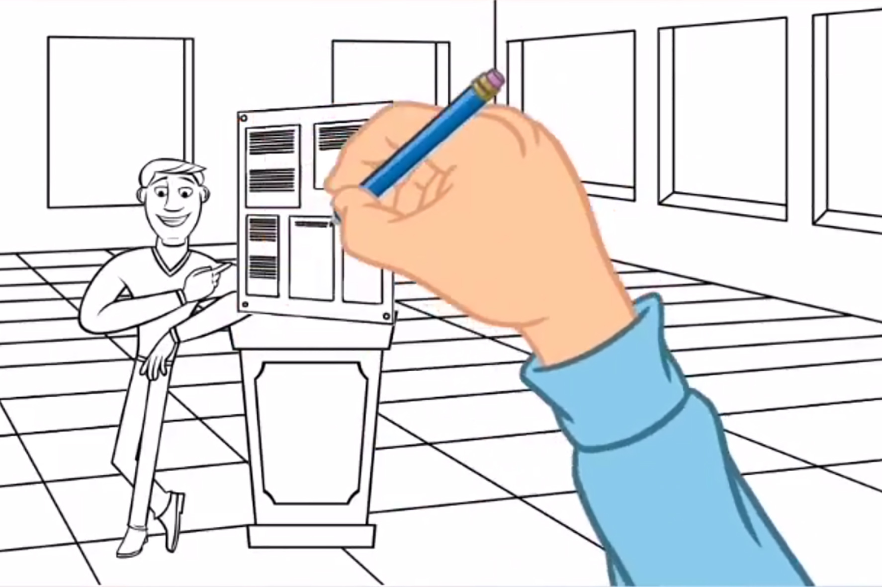 Das Video „Tom kommt zurück in die Werkstatt“ vom Praxispartner wertkreis Gütersloh gGmbH zeigt, wie die Erklärvideos aussehen können.
