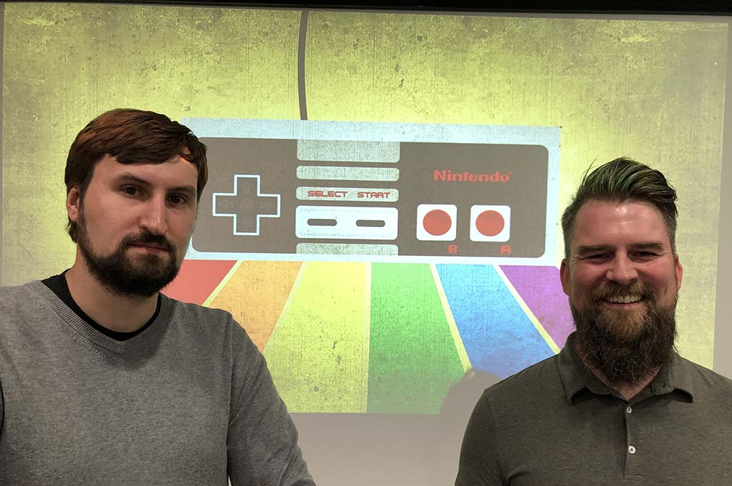 Prof. Dr. Eik-Henning Tappe und Markus Gennat von der FH Münster.