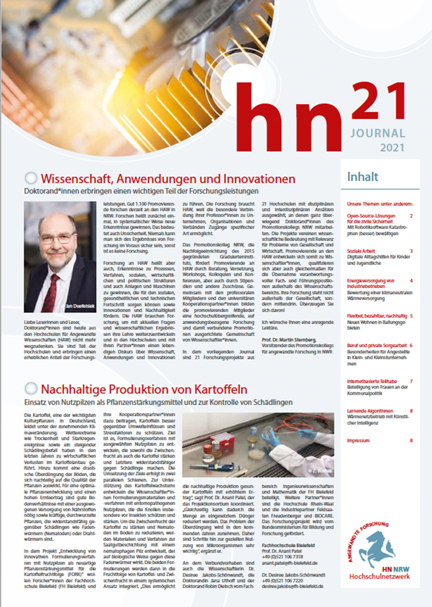 Titelseite Journal hn21 | 2021 hn21 Journal 2021