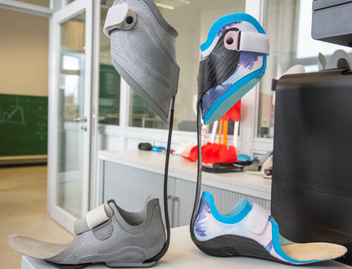 Hochbelastbare Unterschenkel-Fuß-Orthese aus dem 3D-Drucker