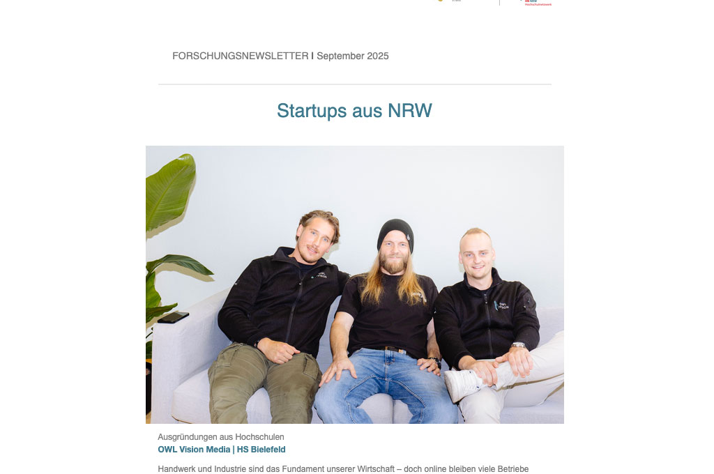 HN NRW | Newsletter September 2025